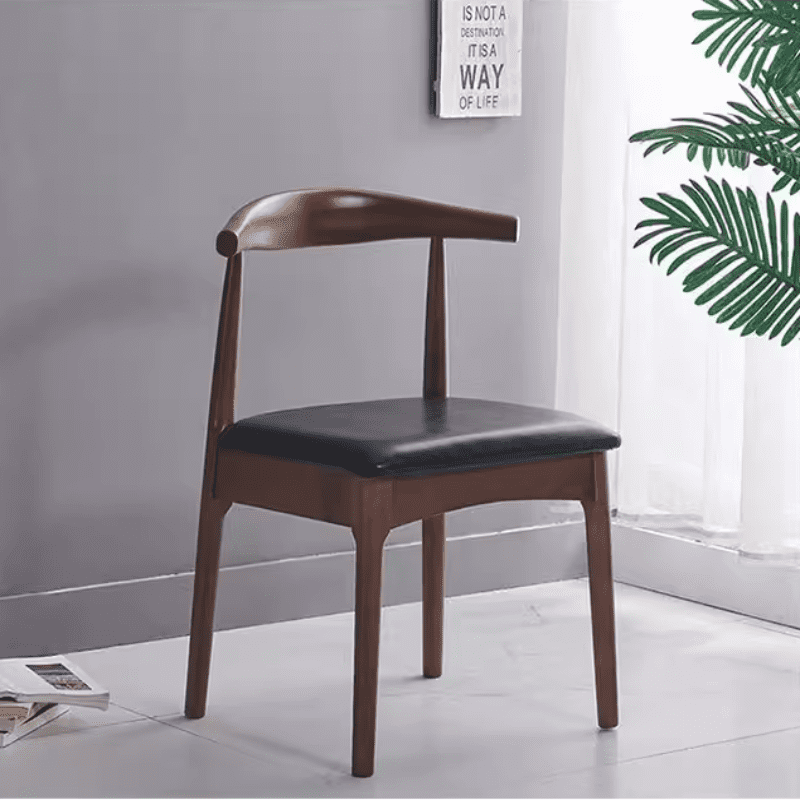 Solid wood deals walnut dining chairs