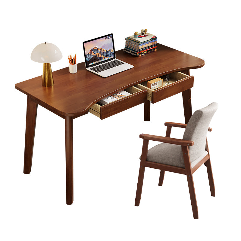 Walnut Draylen Study Desk and Pier Chair  set