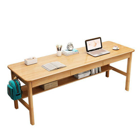 Kids Study Desk Chair Lynard Solid Wood Study Desk with Drawers/Rubberwood/Long Study Desk/1.6M/1.8M and Chairs