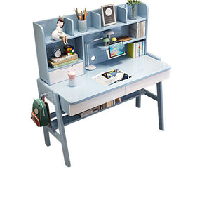 Blue Stanselly Study Desk and Adjustable Chair  set