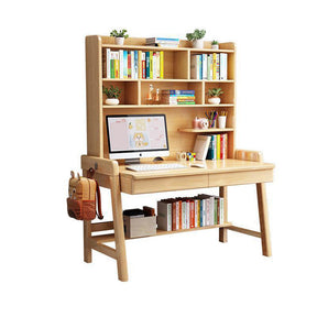 Natural Bahid Study Desk and Pier Chair  set