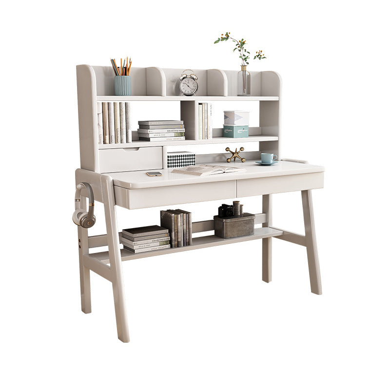 White Ave Study Desk and Selee Chair  set