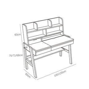 Walnut Avelinn Study Desk and Pier Chair  set