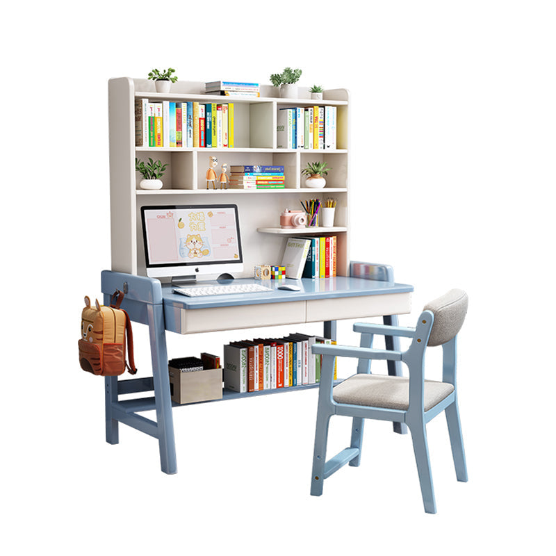 Blue Bahid Study Desk and Sinoa Chair  set