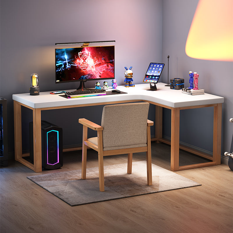 Perdue Minimalist Solid Wood Multi-Purpose Corner Desk/Gaming Desk/Study Desk