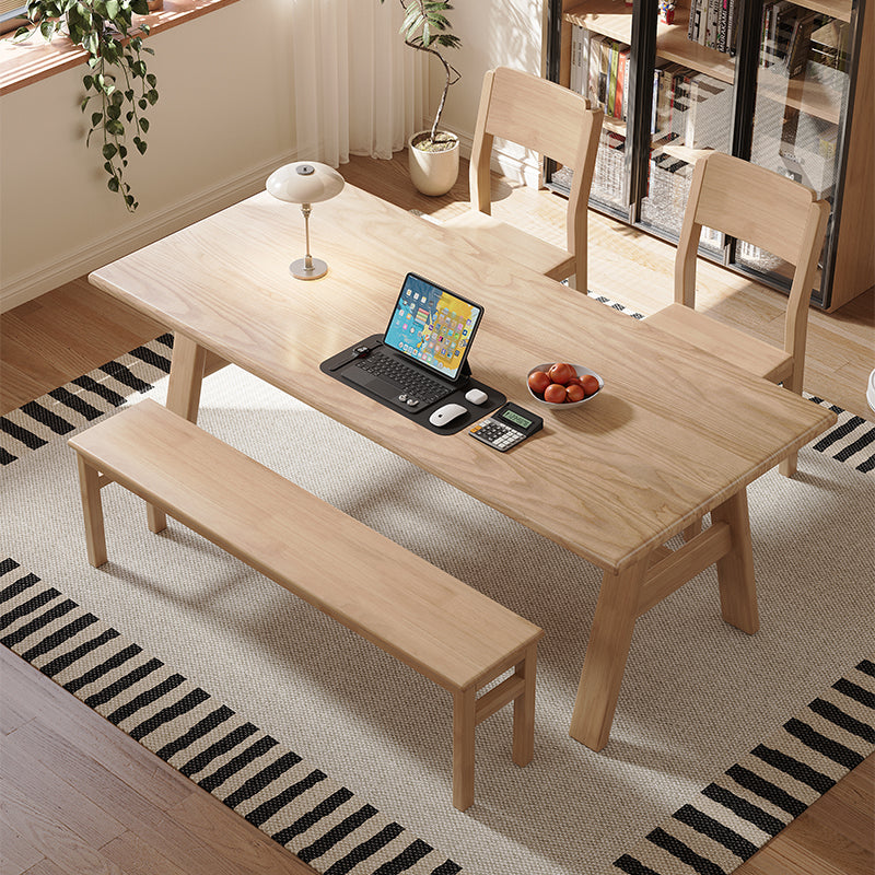 Nangle Minimalist Multi-Purpose Solid Timber Study Desk 180cm/200cm