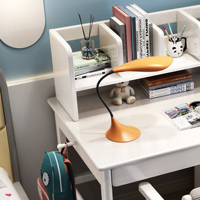 White Blythe Study Desk and Selee Chair  set