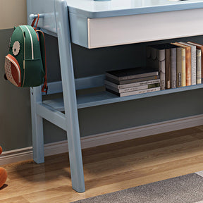 Blue Stanselly Study Desk and Adjustable Chair  set