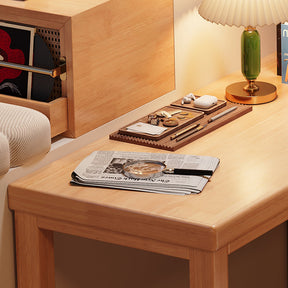 Ruger Ultra-Minimalist Solid Wood Corner Desk/Wood Study Desk