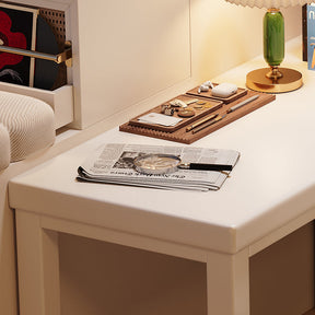 Ruger Ultra-Minimalist Solid Wood Corner Desk/Wood Study Desk