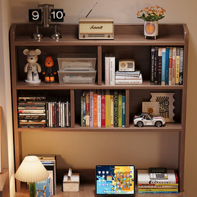 Ruger Ultra-Minimalist Solid Wood Corner Desk/Wood Study Desk with Bookshelf