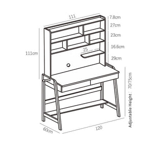 Natural Bahid Study Desk and Pier Chair  set