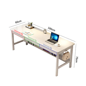 White Lynard Study Desk and Sinoa Chairs  set