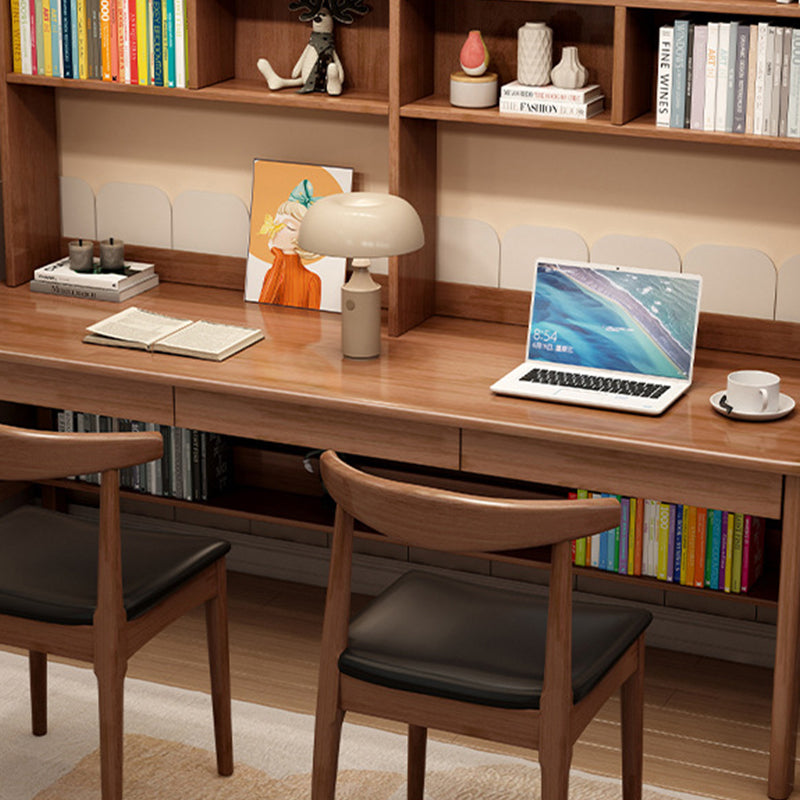 Walnut Trejan Study Desk and Leo Chairs  set