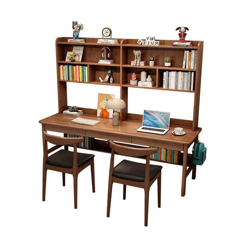 Walnut Trejan Study Desk and Leo Chairs  set