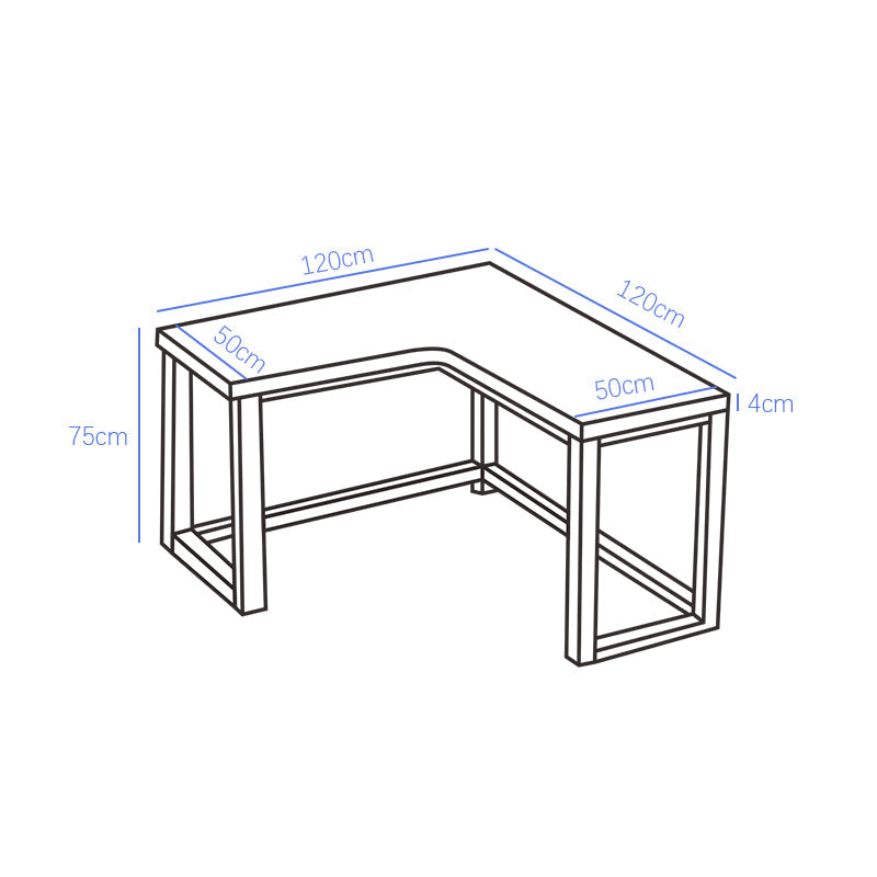 Ruger Ultra-Minimalist Solid Wood Corner Desk/Wood Study Desk