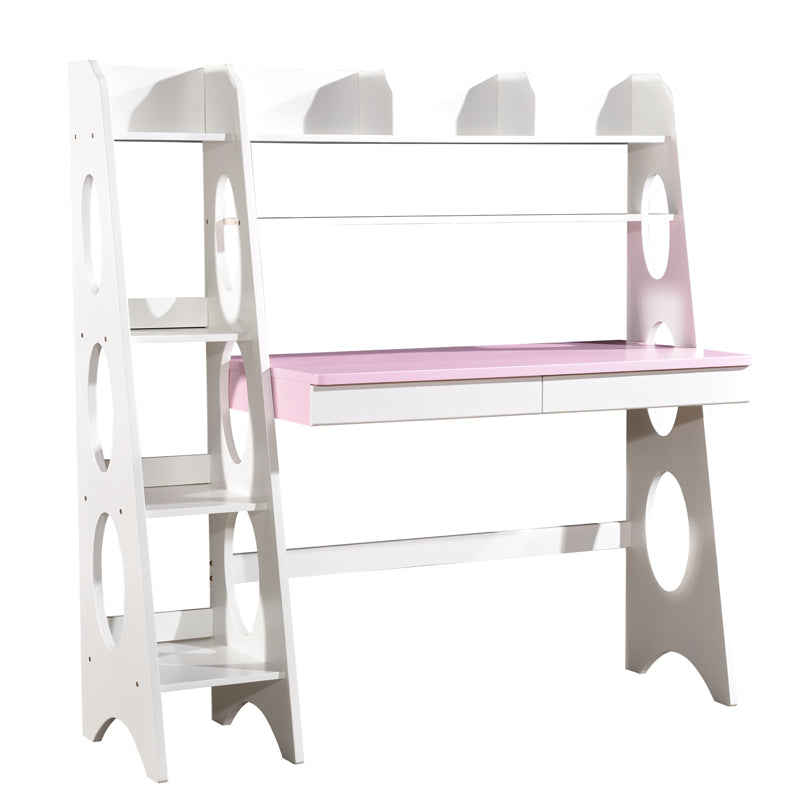 Pink Bryla Study Desk and Z Shape Chair  set