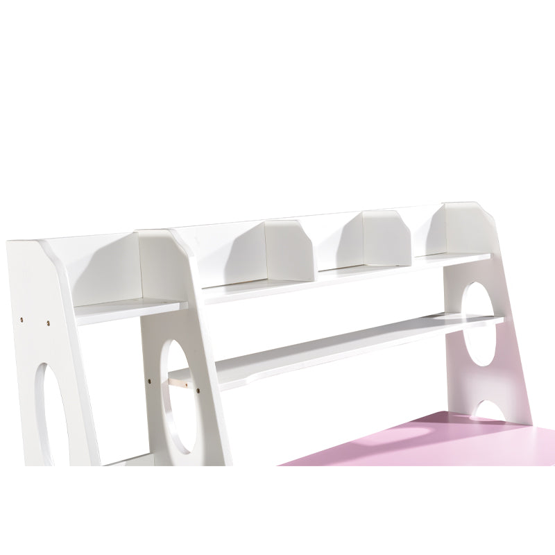 Pink Bryla Study Desk and Z Shape Chair  set