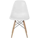 LETA Modern Simple Chair/Side Chair/One Piece/White