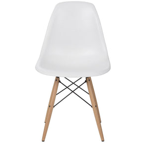 LETA Modern Simple Chair/Side Chair/One Piece/White