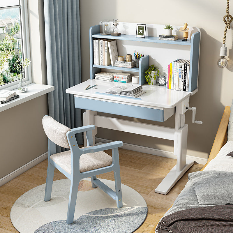 Adjustable study outlet table and chair